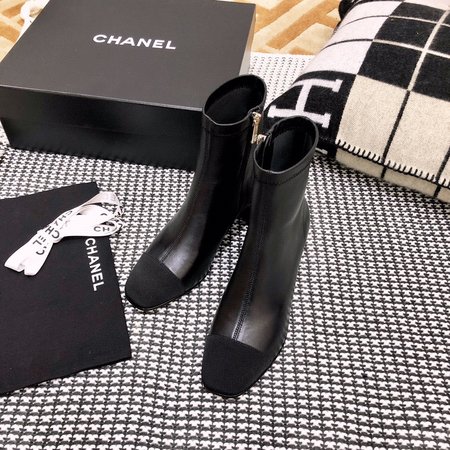 Chanel Lambskin boots with 5cm high heel