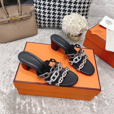 Hermes Chain sandals slippers