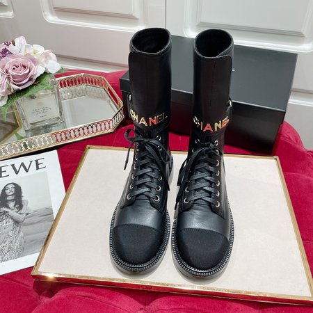 Chanel Alphabet cowhide Martin boots inner cowhide