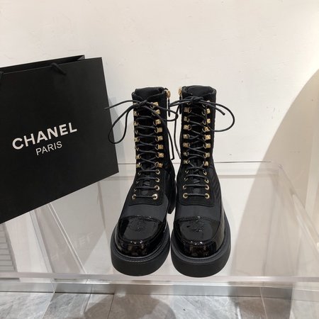 Chanel Knight s boots calfskin sheepskin