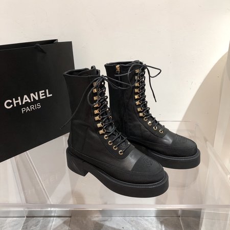 Chanel Knight s boots calfskin sheepskin