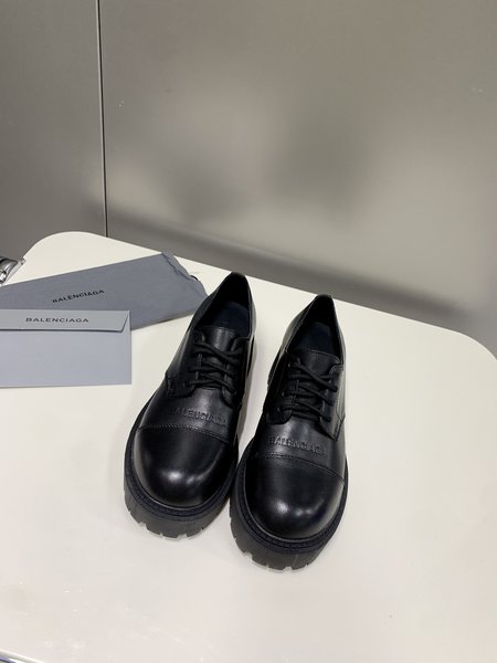 Balenciaga Martin boots Moto style round toe shoes