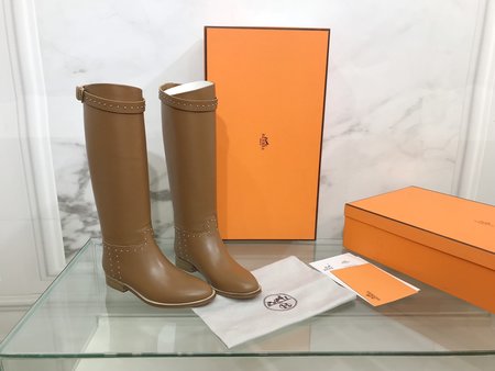 Hermes Classic Kelly series Knight s boots Hermes Box calfskin