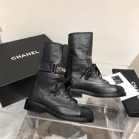 Chanel Knight s boots calfskin sheepskin