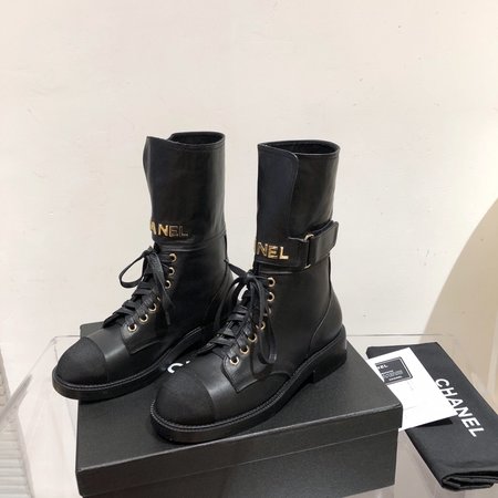 Chanel Knight s boots calfskin sheepskin