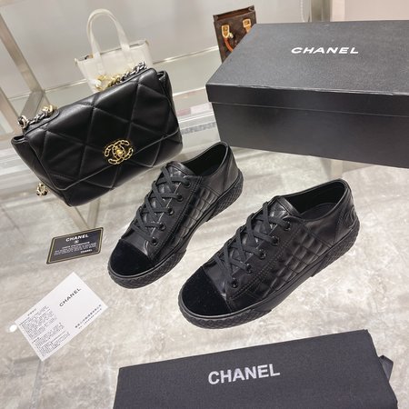 Chanel Diamond leather sneakers