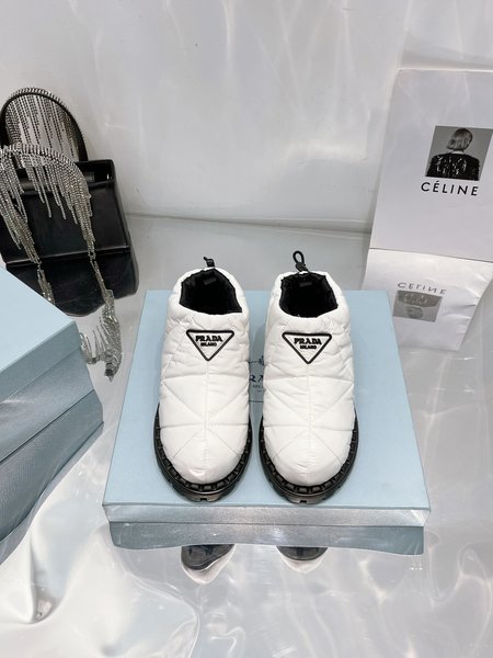 Prada Low Top nylon triangle logo sneakers