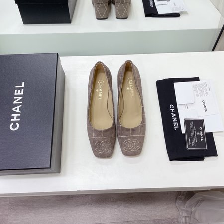 Chanel square toe high heels