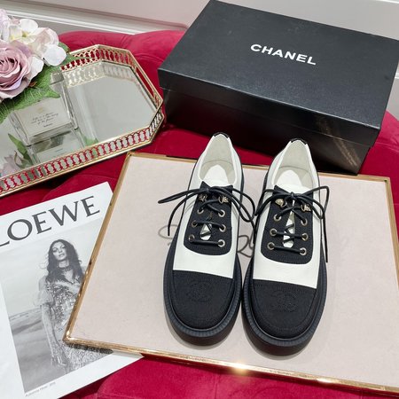 Chanel CC Logo Loafers