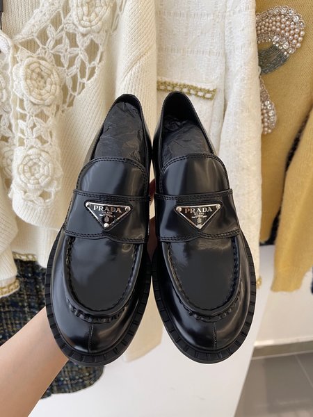 Prada platform loafers