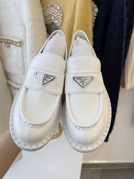 Prada platform loafers