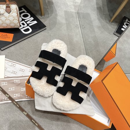 Hermes Wool slippers