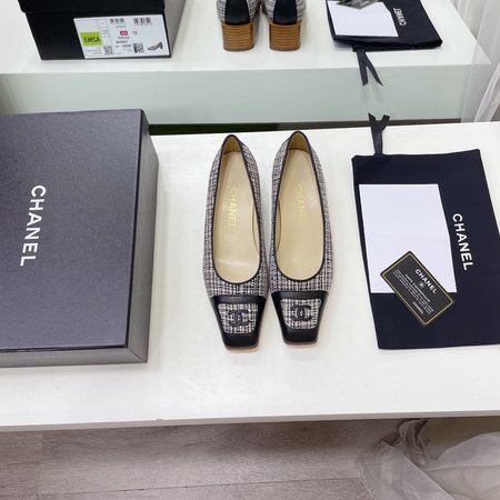 Chanel Women s shoes series soft sheepskin + satin heel height: 4cm