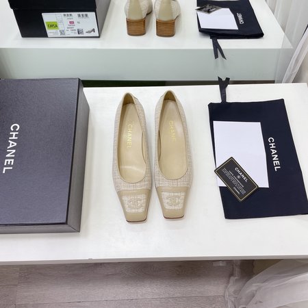 Chanel Women s shoes series soft sheepskin + satin heel height: 4cm