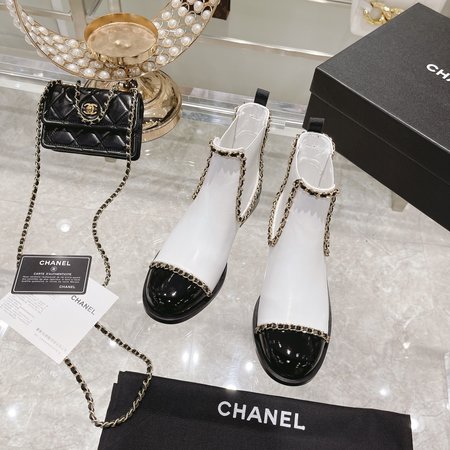 Chanel Chain boots high heel ankle boots