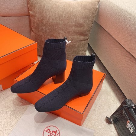 Hermes Knitted Stretch Boots/Sock Boots