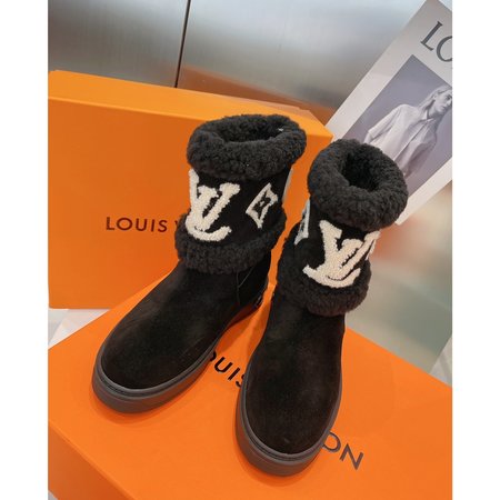 Louis Vuitton fur ankle boots