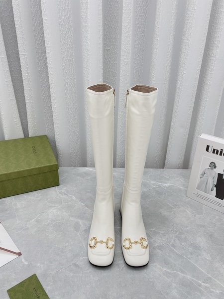 Gucci Horsebit zipper high boots with heel height: 5.5cm