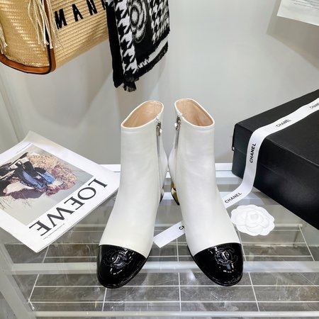 Chanel Metal heel boots, lambskin heel height: 5.5cm