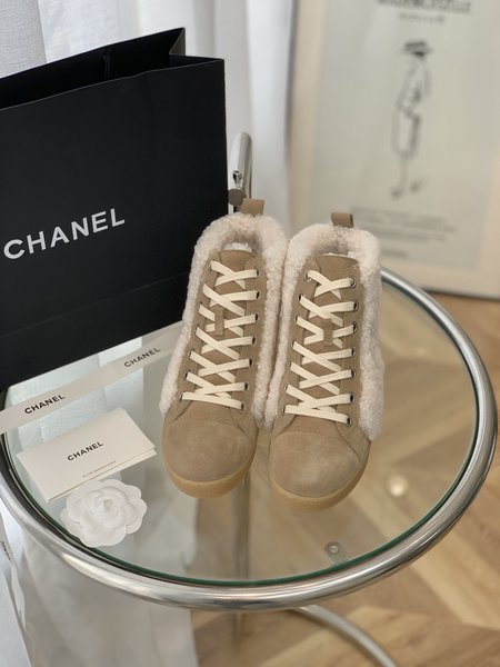 Chanel Lamb wool boots