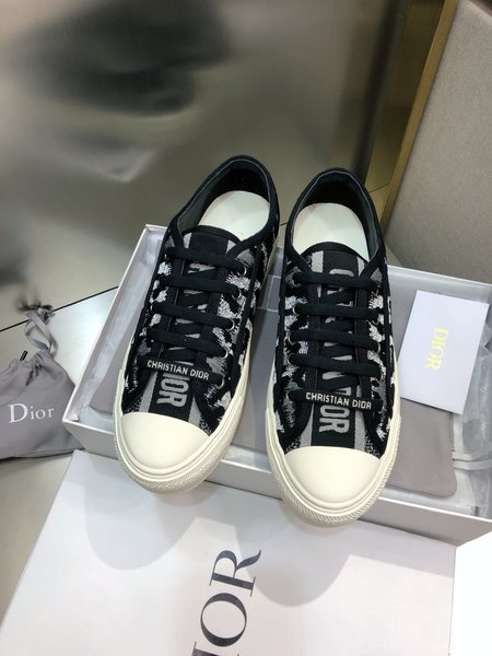 Dior Imported lambskin woven fabric casual shoes