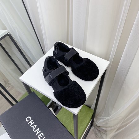 Chanel Casual Mary Jane Embroidered Shoes