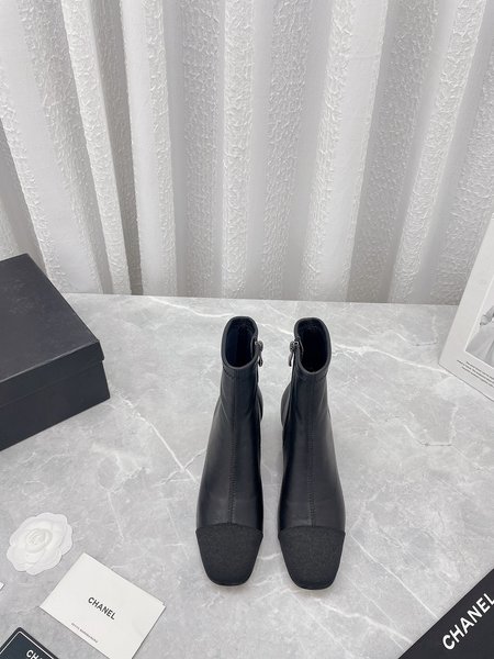 Chanel elastic ankle boots