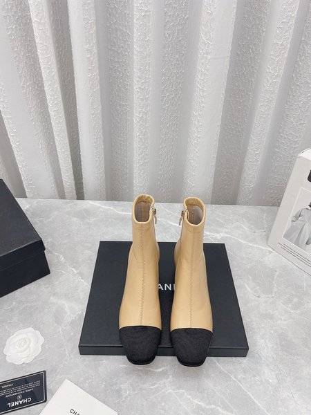 Chanel elastic ankle boots