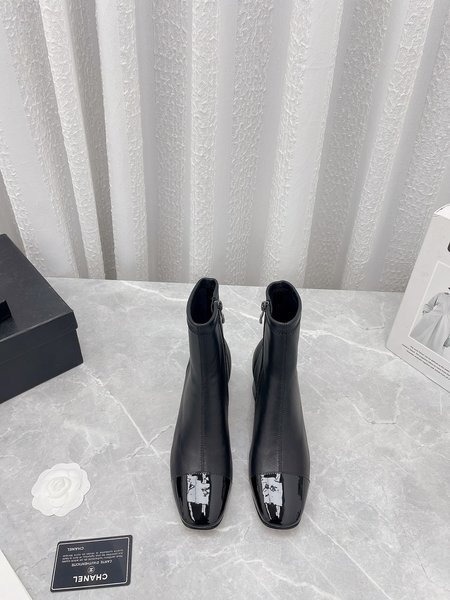 Chanel elastic ankle boots