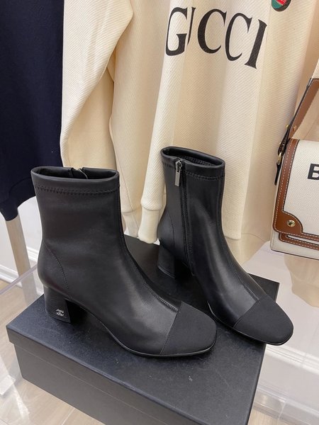 Chanel elastic boots