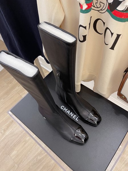 Chanel elastic boots