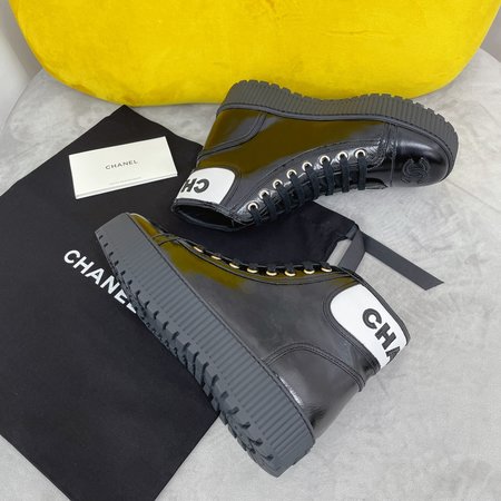 Chanel High Top CC Logo CHANEL letters sports casual shoes