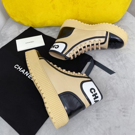 Chanel High Top CC Logo CHANEL letters sports casual shoes