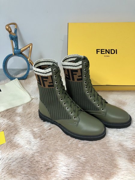 Fendi Stretch Mid Martin Boots