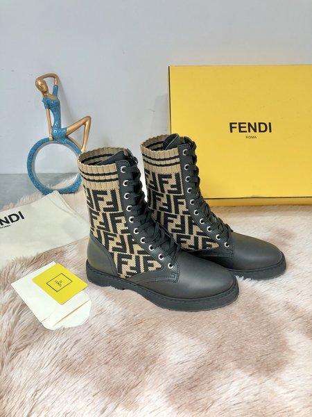 Fendi Stretch Mid Martin Boots