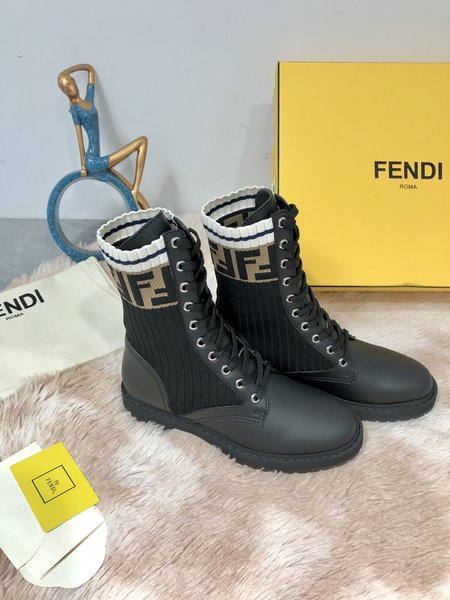 Fendi Stretch Mid Martin Boots