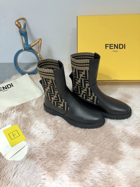 Fendi Stretch Mid Martin Boots