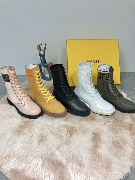 Fendi Stretch Mid Martin Boots