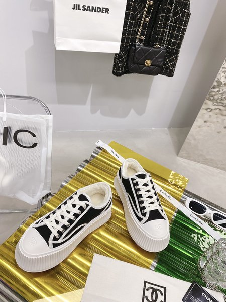 Chanel High Top Biscuit Shoes