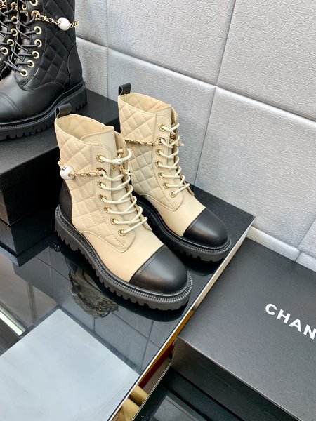 Chanel Short boots stretch Martin boots