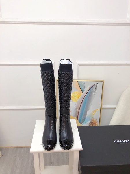 Chanel down boots