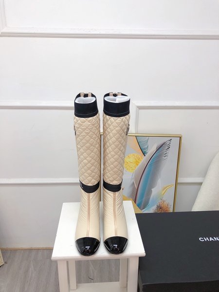 Chanel down boots