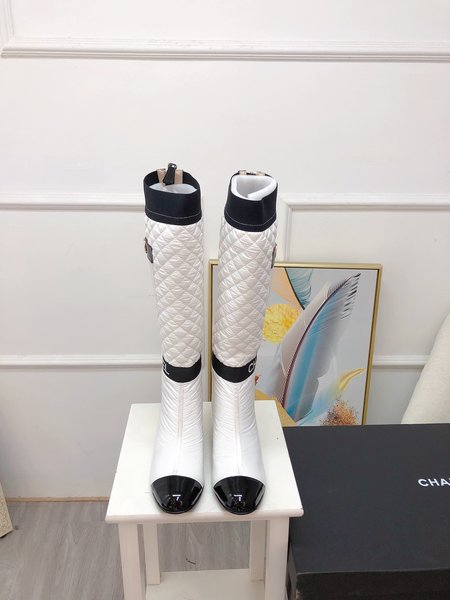 Chanel down boots