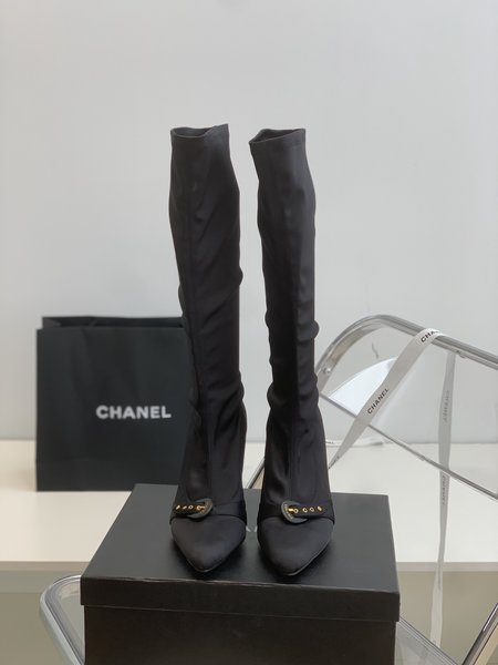 Chanel Elastic boots heel height 7cm