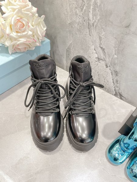 Prada Lace up women s boots