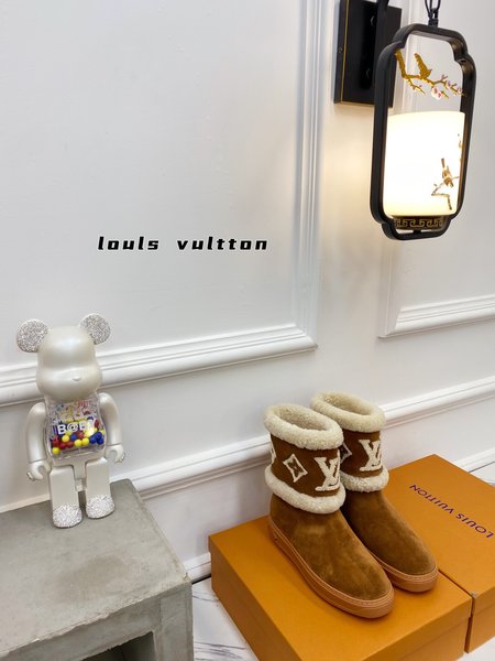 Louis Vuitton fur boots elegant style boots