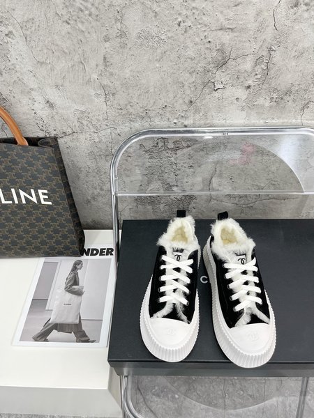 Chanel Fury Platform Canvas Casual Shoes Sneakers