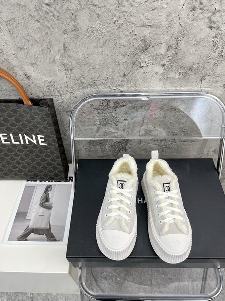 Chanel Fury Platform Canvas Casual Shoes Sneakers