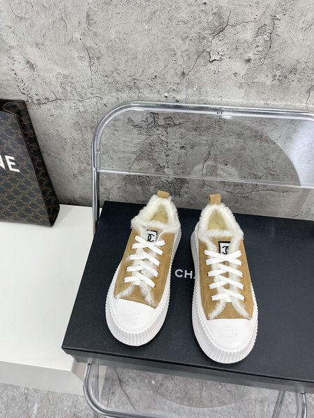 Chanel Fury Platform Canvas Casual Shoes Sneakers