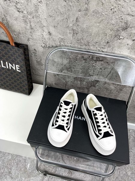 Chanel Fury Platform Canvas Casual Shoes Sneakers